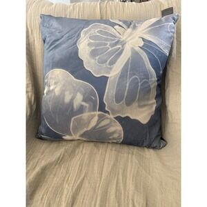Aviva Stanoff Monarch Ombre‎ Twilight On Ivoire Signature Velvet Pillow 20"x20"
